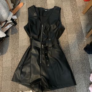 Leather Romper